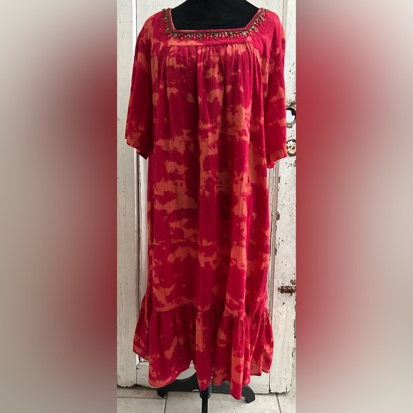 ❤️❤️Patio Casuals by Cabernet Tie-dyed BOHO House Pool Dress❤️❤️ - Picture 4 of 8